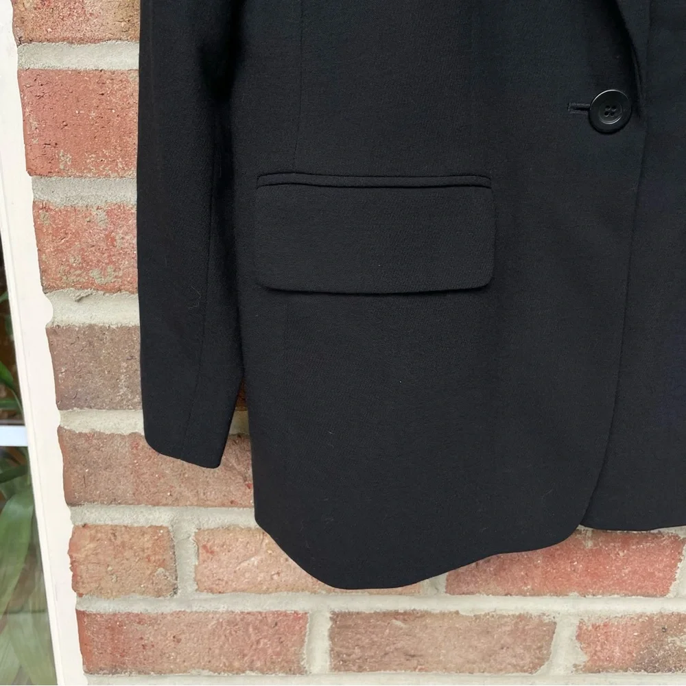 Liz Claiborne black Light Italian Wool Blazer Jacket Women 10P  NWT - Picture 3 of 14